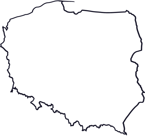 Sela BHP - mapa Polski
